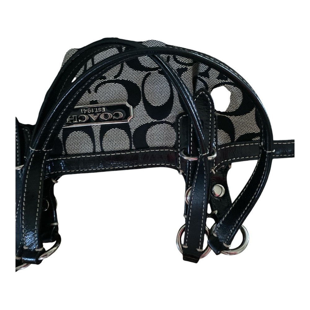 Coach signature c black and gray handbag - Picture 7 of 8